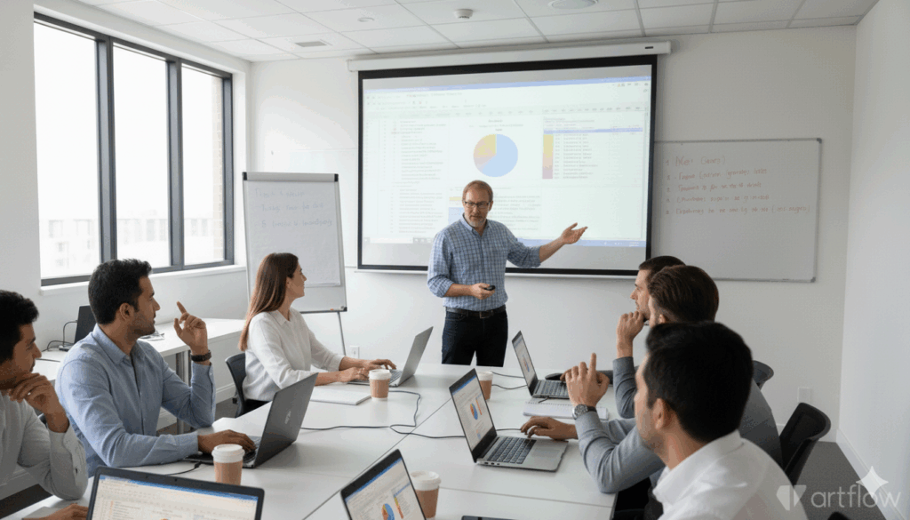 Ein Excel-Kurs mit Teilnehmern