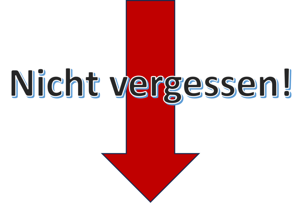 Auf das Eingabeformular zeigender roter Pfeil